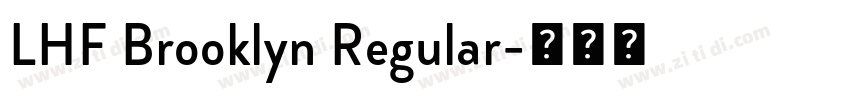 LHF Brooklyn Regular字体转换